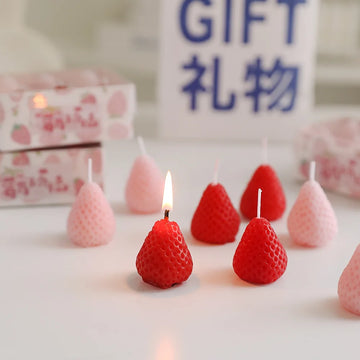 Flameless Paraffin Wax Strawberry Creative Home Decoration Aromatherapy Wax Candle Gift Candle