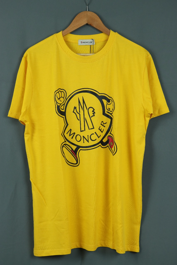 Men Moncler Yellow T-Shirt